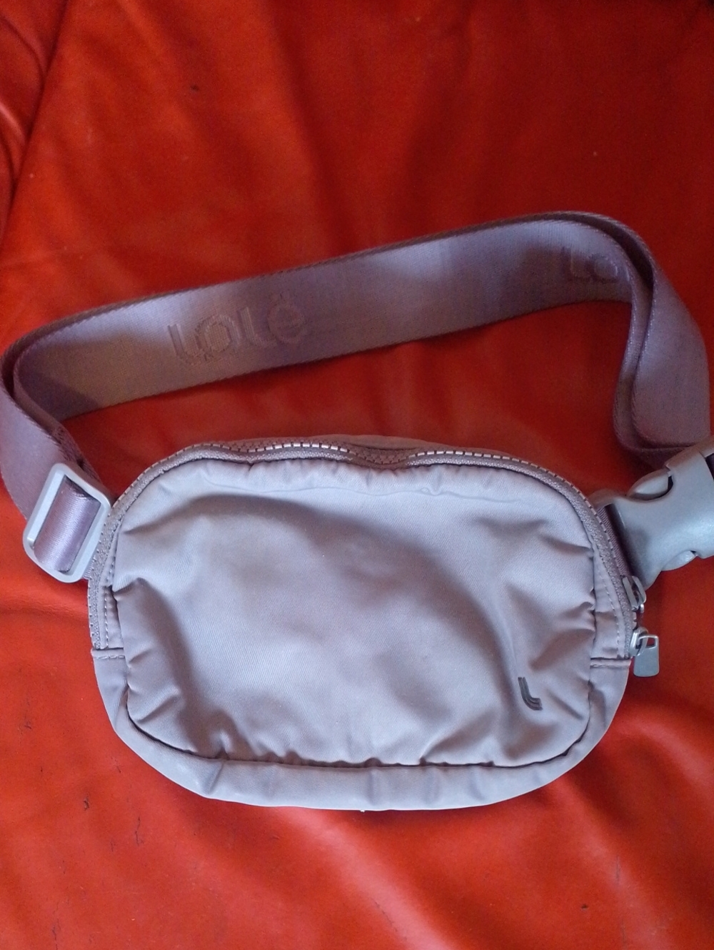 Lole Gray Belt Bag Fanny Pack Hip Purse